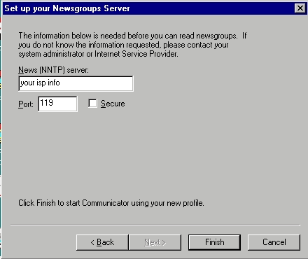 Setting Up Netscape Messenger